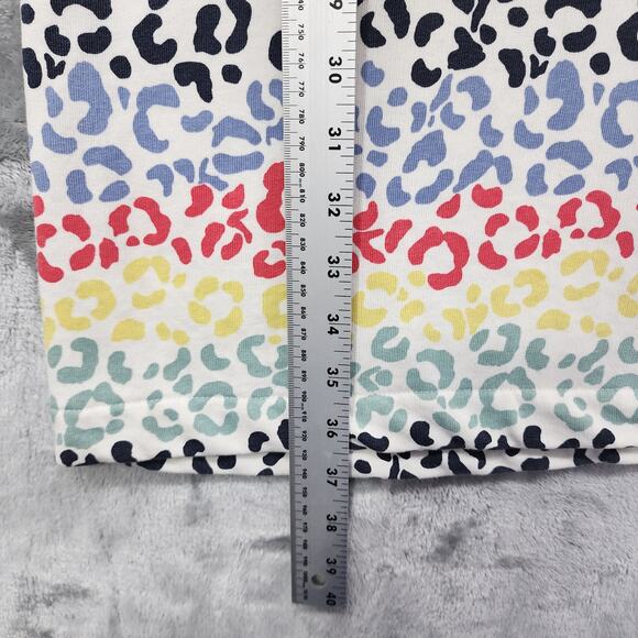 Boden Dress Womens US 6 Rainbow Animal Print Sweatshirt Pullover Knee Length - Picture 9 of 10